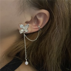 Vente en gros clip d'os d'oreille fleur gland perle Nihaojewelry