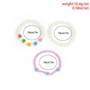 beaded daisy imitation pearl fashion bracelet 3pieces set wholesale jewelry Nihaojewelrypicture11