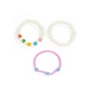 beaded daisy imitation pearl fashion bracelet 3pieces set wholesale jewelry Nihaojewelrypicture12