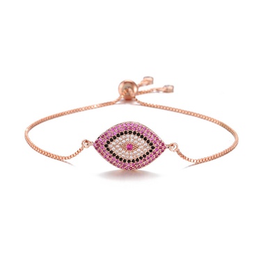 fashion devil's eye zircon geometric adjustable bracelet  jewelry—5