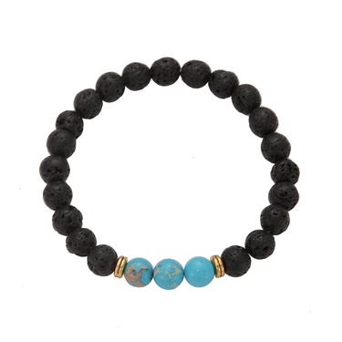 volcanic stone bead elastic line bracelet jewelry—2
