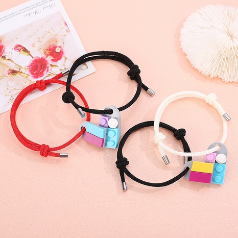 Milan rope building blocks assembling couple bracelet a pair wholesale jewelry Nihaojewelry's discount tags
