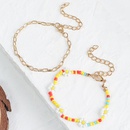 handwoven rice beads flower doublelayer bracelet wholesale jewelry Nihaojewelrypicture11