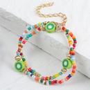 kiwi cute fruit handmade beaded multilayer bracelet wholesale jewelry Nihaojewelrypicture12