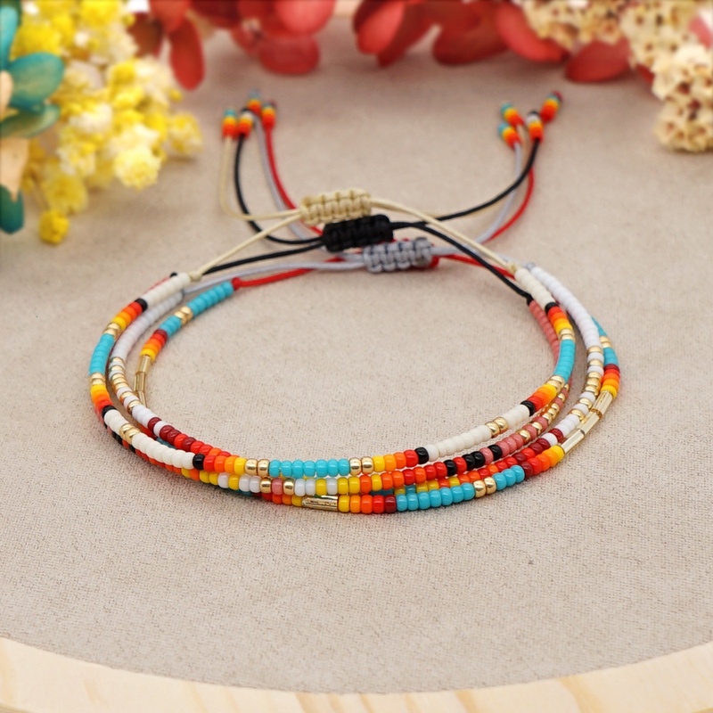 color Miyuki bead woven ethnic style bracelet wholesale jewelry Nihaojewelry