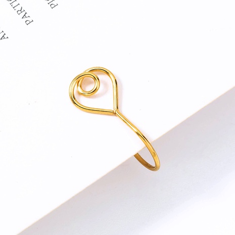 wholesale jewelry heart-shaped golden stainless steel nose ring nihaojewelry  NHDB398384's discount tags