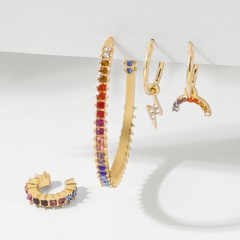 Großhandel neue Modefarbe Diamantlegierung Ohrclips Nihaojewelry