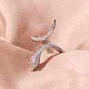 snakeshaped zircon fashion adjustable ring wholesale jewelry Nihaojewelrypicture14