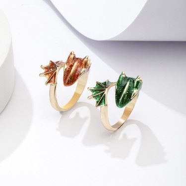 jewelry dragon shape open ring—1