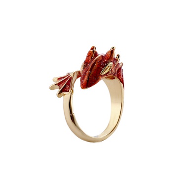 jewelry dragon shape open ring—4