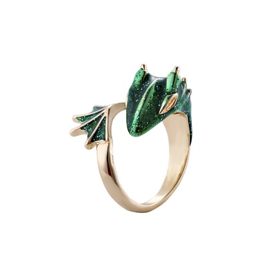 jewelry dragon shape open ring—5