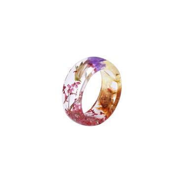 jewelry transparent color flower ring—2