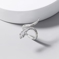 snakeshaped zircon fashion adjustable ring wholesale jewelry Nihaojewelrypicture15