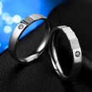 Japanese and Korean Fashion Titanium Steel DiamondStudded Ring Rhinestone Ring Personalized Creative Stainless Steel Couple Rhinestone Ring Female European and American Jewelry Wholesalepicture10