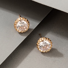 vente en gros nouvelles boucles d'oreilles en métal diamant à la mode Nihaojewelry