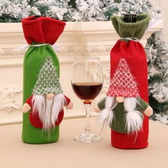 wholesale Nuevo juego de botellas de vino de Navidad suministros de decoración de mesa Nihaojewelry
