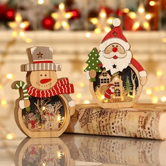wholesale New Christmas decorations LED luminous Santa Claus Nihaojewelry