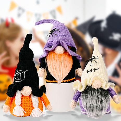 wholesale nouvelles décorations d'Halloween tricotant des ornements de poupée Rudolph Nihaojewelry's discount tags