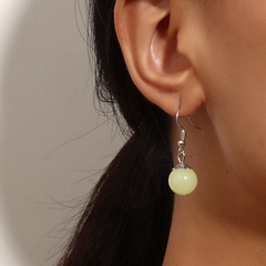 simple round bead luminous earrings wholesale jewelry Nihaojewelry