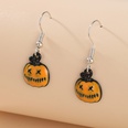 Wholesale Halloween Cute Pumpkin Ghost Bat Spider Wizard Hat Earring Nihaojewelrypicture24
