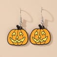 Wholesale Halloween Cute Pumpkin Ghost Bat Spider Wizard Hat Earring Nihaojewelrypicture20