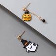 Wholesale Halloween Cute Pumpkin Ghost Bat Spider Wizard Hat Earring Nihaojewelrypicture27