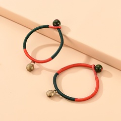 Vente en gros bijoux bracelet pendentif cloche de couleur contrastante tissé à la main nihaojewelry
