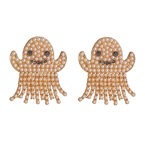 Mode Halloween Perlen-Geist-Ohrringe Großhandel Nihaojewelry NHJJ400085's discount tags