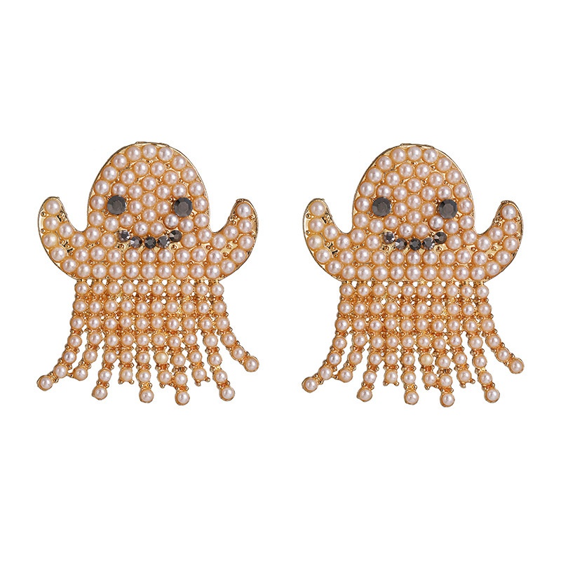 Pendientes de fantasma de perlas de Halloween de moda al por mayor Nihaojewelry NHJJ400085