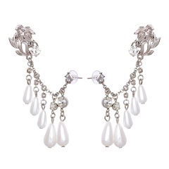 Vintage Mode eingelegte Perlen geometrische Ohrringe Großhandel nihaojewelry
