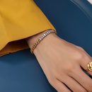 wholesale jewelry full zircon splicing chain titanium steel bracelet nihaojewelrypicture12
