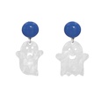 Halloween pumpkin ghost acrylic resin earrings wholesale nihaojewelrypicture59