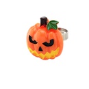 Neizhu CrossBorder European and American New Halloween Ring Exaggerated Fun Resin Death Ghost Pumpkin Ring Femalepicture23