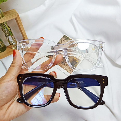 simple black square thick frame glasses wholesale nihaojewelry's discount tags