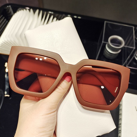 simple square frosted rough frame sunglasses wholesale nihaojewelry's discount tags