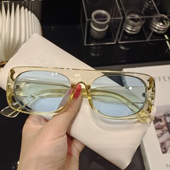 retro round oval transparent frame sunglasses wholesale nihaojewelry