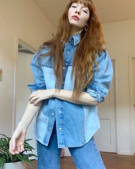 fall color matching denim jacket wholesale Nihaojewelry's discount tags