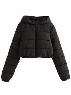 casual zipper hooded cotton-padded jacket wholesale Nihaojewelry