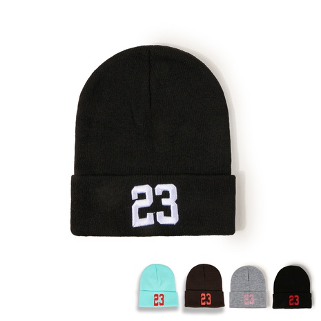 figure embroidery warm fashion knitted hats wholesale Nihaojewelry's discount tags