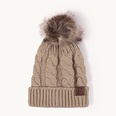 korean style warm leather label fur ball knitted hat wholesale Nihaojewelrypicture39