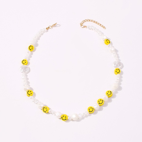 Kreative handgemachte Smiley-Perlen-Halskette Großhandel Nihaojewelry's discount tags