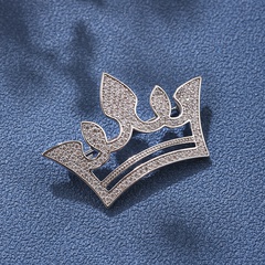 broche en forme de couronne rétro en gros Nihaojewelry