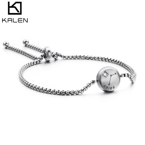 stainless steel constellation korean style adjustable bracelet jewelry wholesale Nihaojewelry's discount tags