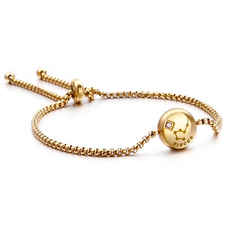 stainless steel constellation korean style adjustable bracelet jewelry wholesale Nihaojewelry NHKAL421959's discount tags