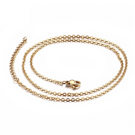 collier simple en chaîne en O soudé en acier inoxydable en gros Nihaojewelry's discount tags