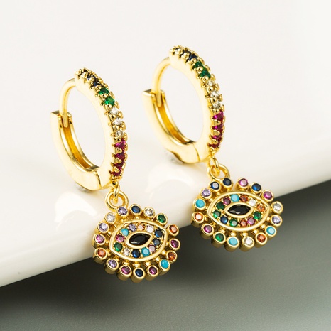 fashion copper gold-plated Devil's eye ear clip wholesale Nihaojewelry's discount tags