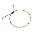Simple natural shell lucky eyes rice beads handwoven colorful beaded braceletpicture30