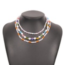 soft ceramic bohemian style multilayer beaded necklace wholesale jewelry Nihaojewelrypicture17