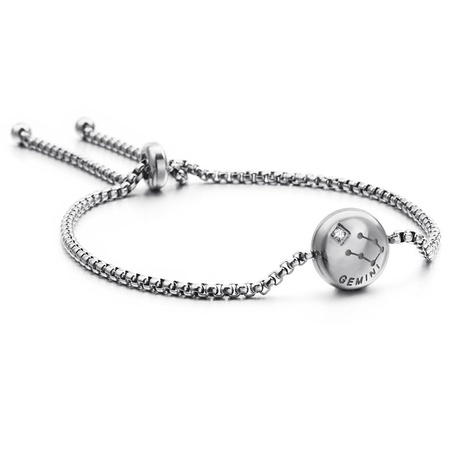 stainless steel constellation korean style adjustable bracelet jewelry wholesale Nihaojewelry NHKAL421923's discount tags