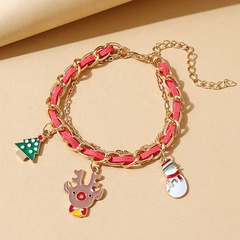 Christmas series trend creative deer head pendent bracelet wholesale Nihaojewelry